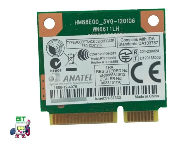 Placa De Red Wifi Notebook Bgh Ql410 Rtl8188ee - Image 2