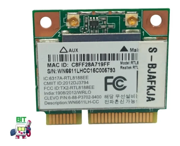 Placa De Red Wifi Notebook Bgh Ql410 Rtl8188ee - Image 3