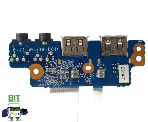 Placa De Puerto Usb Y Audio Notebook Bangho Max 1524 - Image 3