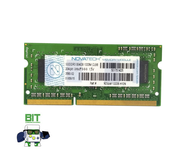 Memoria Ram Novatech Ddr3 4gb 1333m 1.5v - Image 2