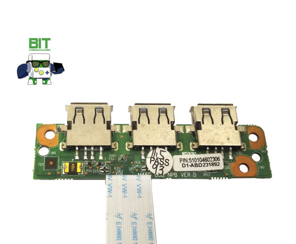 Placa Interna De Puertos Usb Notebook Bgh Ts 400 - Image 2