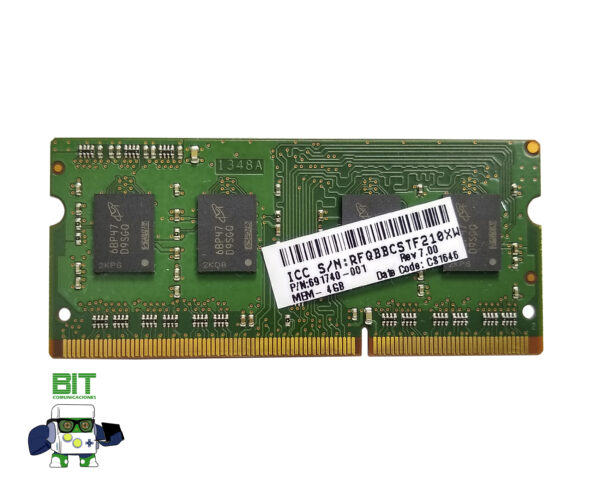 Memoria Ram Ddr3 4gb 1.35v Micron Mt8ktf51264hz 1g6e1 - Image 3
