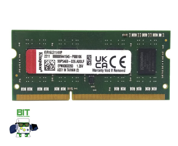 Memoria Ram Kingston Valueram Ddr3 4gb 1.35v Kvr16ls11/4 - Image 2