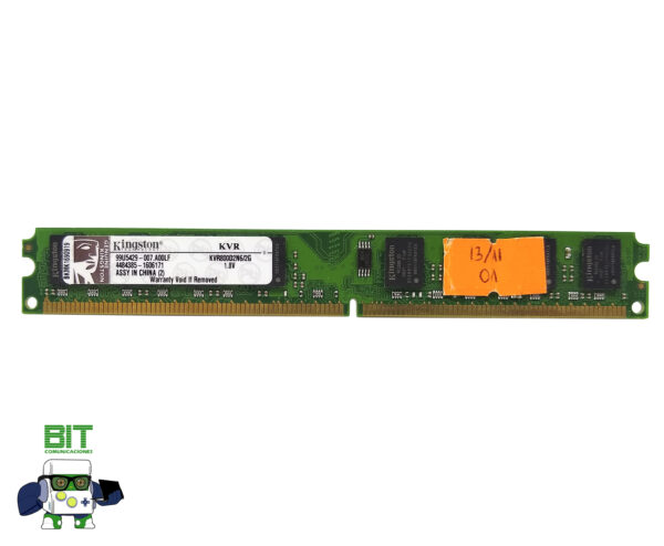Memoria Ram Udimm Ddr2 2gb Kingston Kvr800d2n6/26 - Image 2