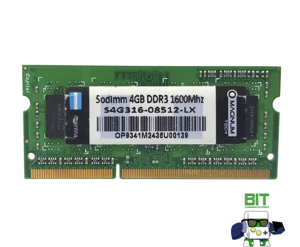 Memoria Ram Notebook Magnum Tech Ddr3 4gb 1600mhz 1,35v Lx - Image 3