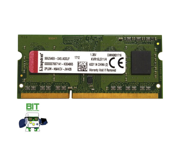 Memoria Ram Kingston Valueram Ddr3 4gb 1.35v Kvr16ls11/4 - Image 2