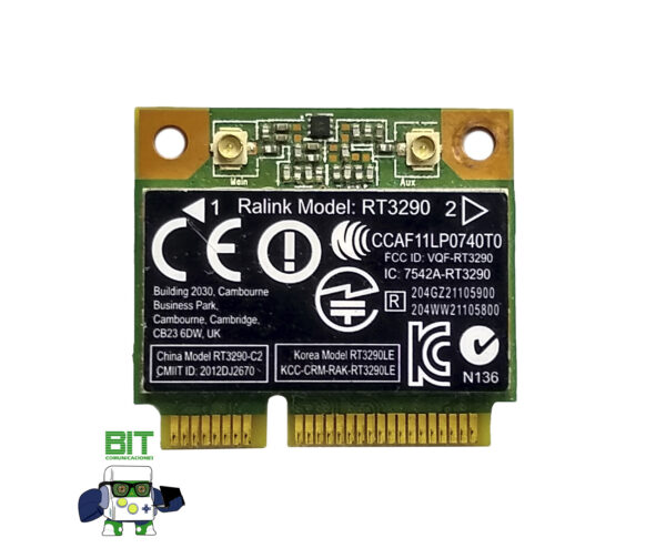 Placa Interna Wifi Bluetooth Notebook Hp Sleekbook 14 B158la - Image 2
