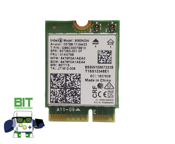Placa Wifi Bluetooth 5.0 Notebook Intel 9560ngw - Image 3