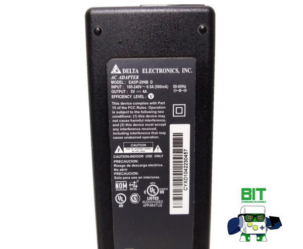 Fuente Transformador Delta Eadp-20nb 20w 5v. 4a - Image 2