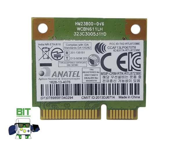 Placa Wifi Notebook Anatel Realtek Rtl8723be - Image 2