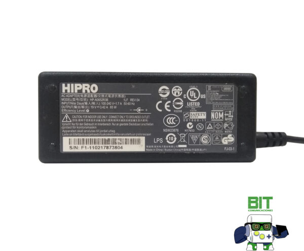 Cargador para notebook Asus 19v 3.42a 65w pin 4.0mm X 1.35mm - Image 4
