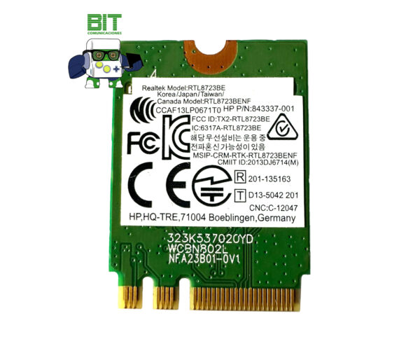 Placa Wifi + Bluetooth Notebook Hp Lenovo Realtek Rtl8723be - Image 2