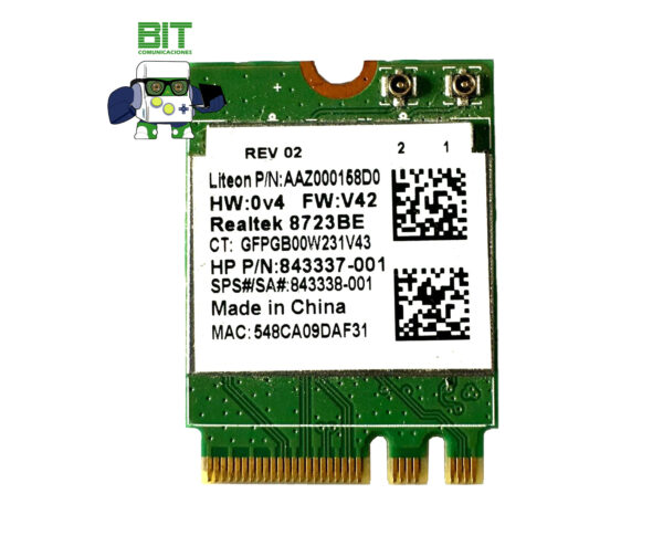 Placa Wifi + Bluetooth Notebook Hp Lenovo Realtek Rtl8723be - Image 3