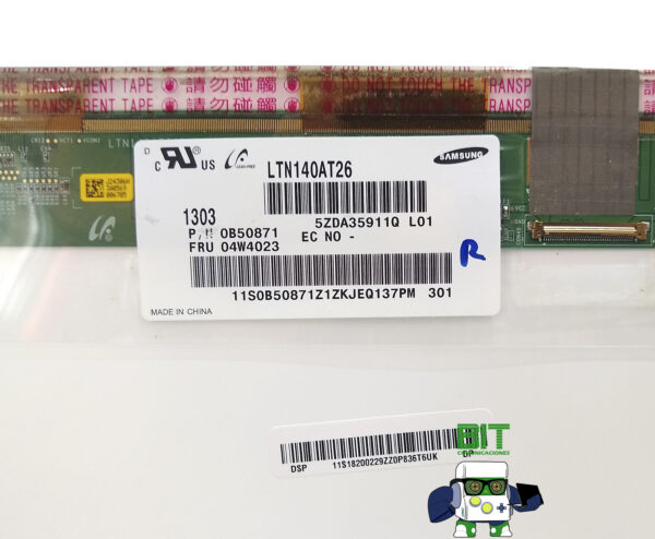 Pantalla Display Notebook 14.0 40 Pines Ltn140at26 Con Rayas - Image 5