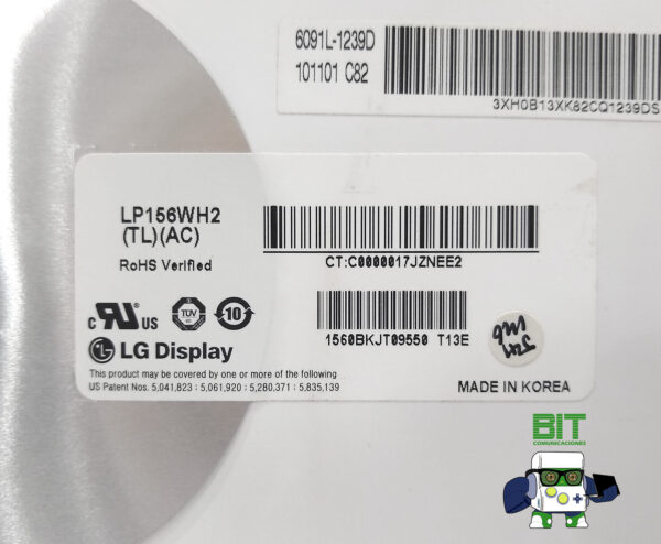 Pantalla Display LG Led 15.6 40 Pines Lp156wh2 (tl)(ac) - Image 4