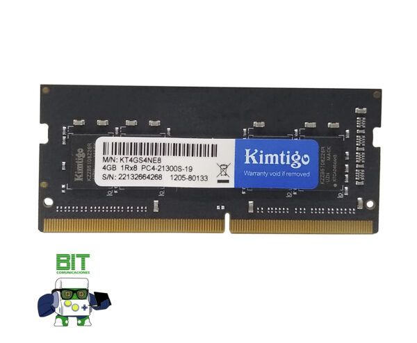 Memoria Ram Notebook Sodimm Ddr4 4gb Kimtigo Kt4gs4ne8 - Image 2