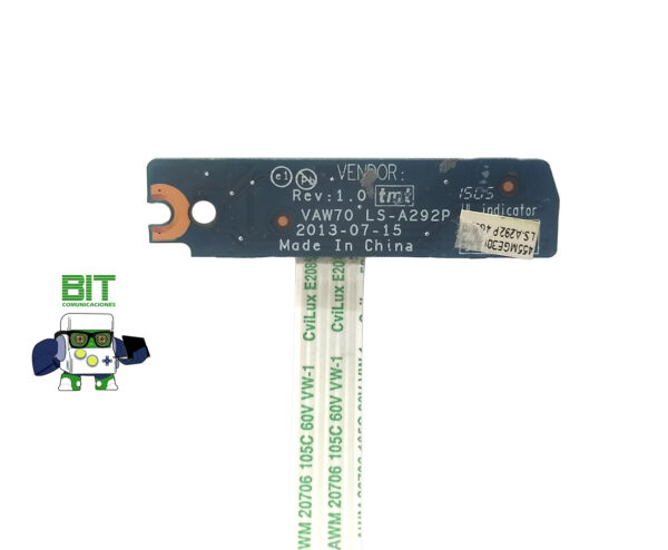 Placa Boton De Encendido Y Flex Notebook Exo Smart R7 - Image 3