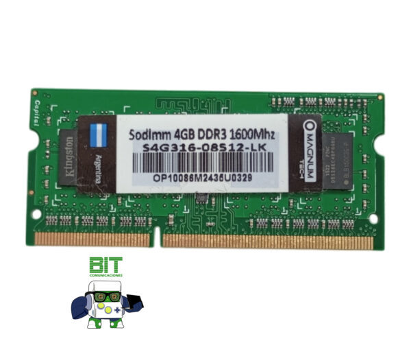 Memoria Ram Magnum Tech Ddr3 4gb 1600mhz 1.35v S4g316-08512 - Image 2