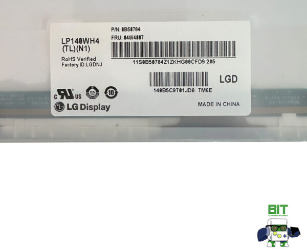 Pantalla Display LG 14.0 30 Pines Lp140wh4 Tl N1 C/mancha - Image 5