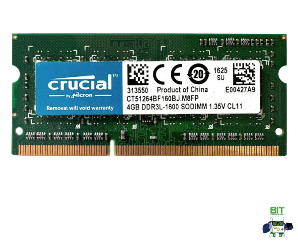 Memoria Ram Crucial Ddr3 4gb 1600mhz 1.35v Ct51264bf160b - Image 3