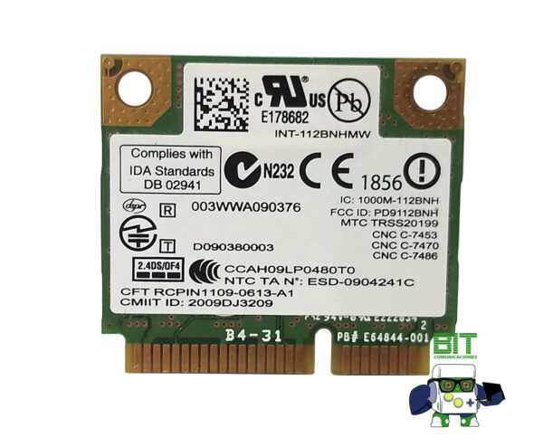Placa Wifi Intel Centrino 112bnhmw Mini Pci-e - Image 3