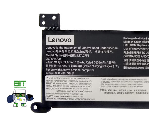Batería Lenovo Ideapad 320 330 S145 Series L17l2pf1 - Image 3