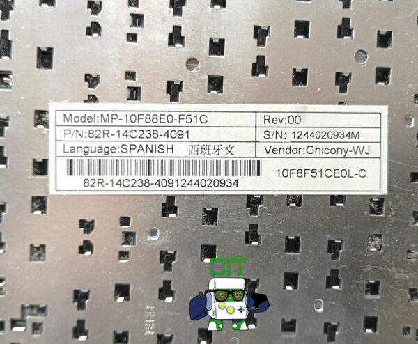 Teclado Notebook Positivo Bgh C500 Z100 C145 Admiral Hr14 - Image 4