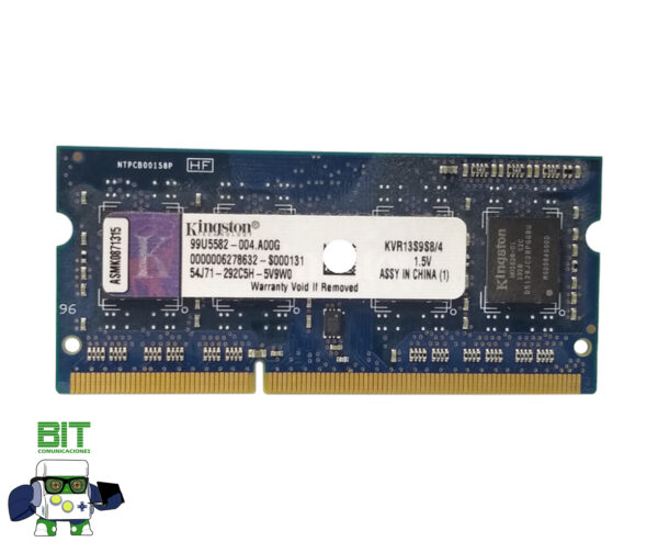 Memoria Ram Kingston Ddr3 1333mhz 4gb 1.5v Kvr13s9s8-4 - Image 2