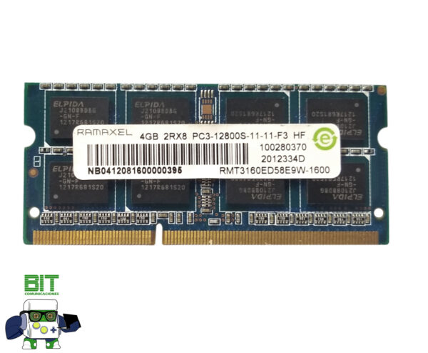Memoria Ram Ramaxel Ddr3 4gb 1600 1,35v Rtm3160ed58e9w-1600 - Image 2