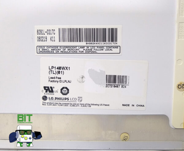 Pantalla Display Lcd LG 14.0 30 Pines Lp140wx1 Tl 01 - Image 4