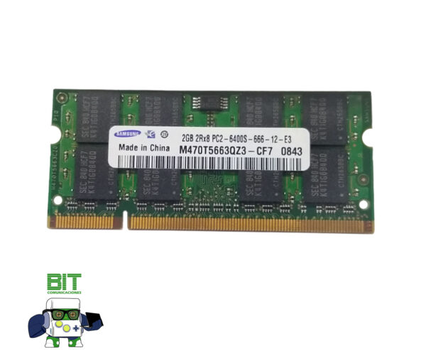 Memoria Ram Sodimm Ddr2 2gb Samsung M470t566qz3 Cf7 - Image 2