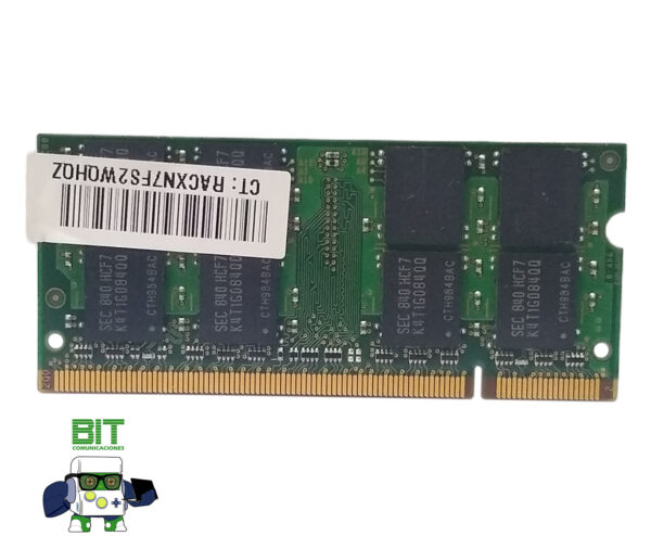 Memoria Ram Sodimm Ddr2 2gb Samsung M470t566qz3 Cf7 - Image 3