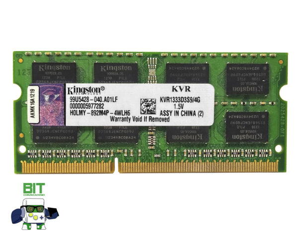 Memoria Ram Kingston Kvr1333d3s9/4g Ddr3 4gb 1.5v - Image 2