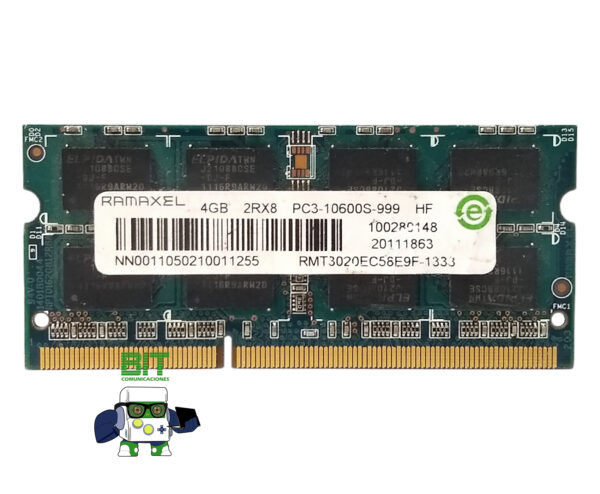Memoria Ram Ramaxel Rtm3020ec58e9f-1333 Ddr3 4gb 1333 1.5v - Image 2
