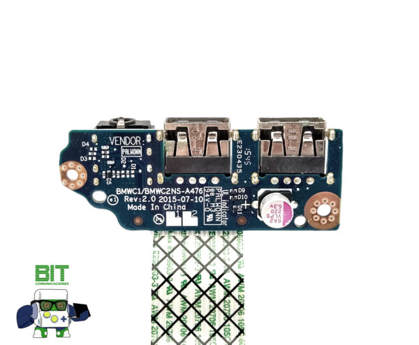 Placa De Puertos Usb Audio Jack Lenovo Ideapad 300-15ibr - Image 3