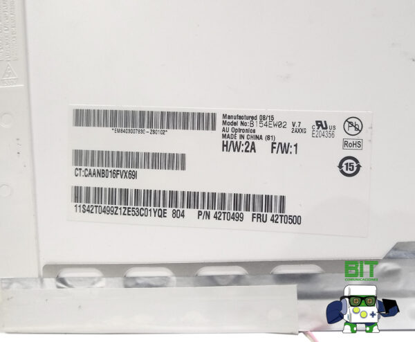Pantalla Display Lcd Au Optornics 15.4 30 Pines B154ew02 V.7 - Image 3