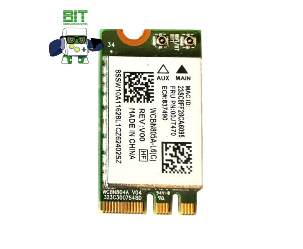 Placa De Red Wifi Notebook Atheros Qcnfa34ac M.2 Bluetooth 4 - Image 2