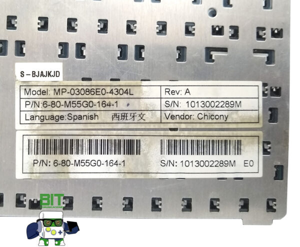 Teclado Notebook Bangho B74xos Mp-03086e0-4304l - Image 4