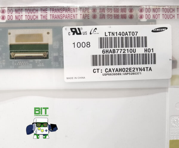 Pantalla Display Samsung Led 14.0 40 Pines Ltn140at07 - Image 4