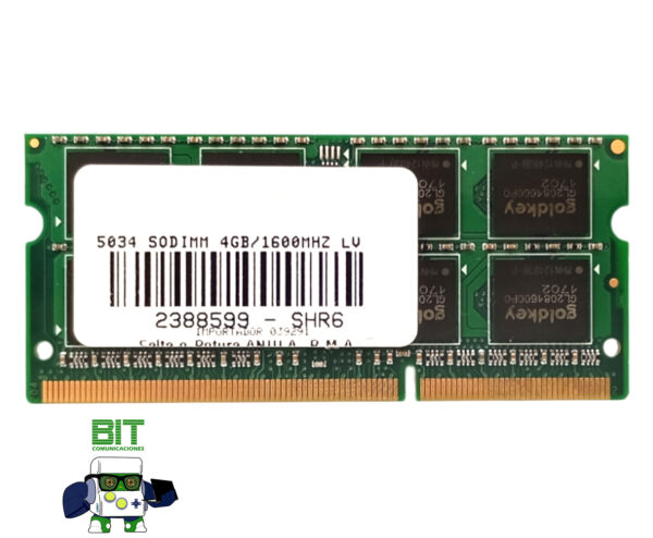 Memoria Ram Sodimm Goldkey 4gb Ddr3l 1600mhz 1.35v - Image 3