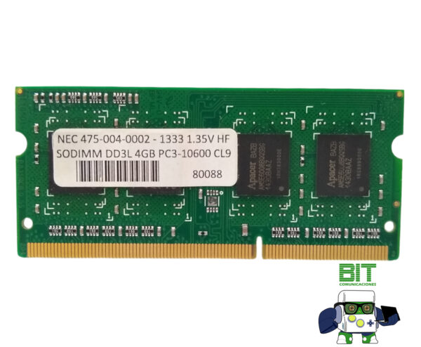 Memoria Ram Sodimm Apacer Ddr3l 4gb 10600s 1333mhz - Image 2