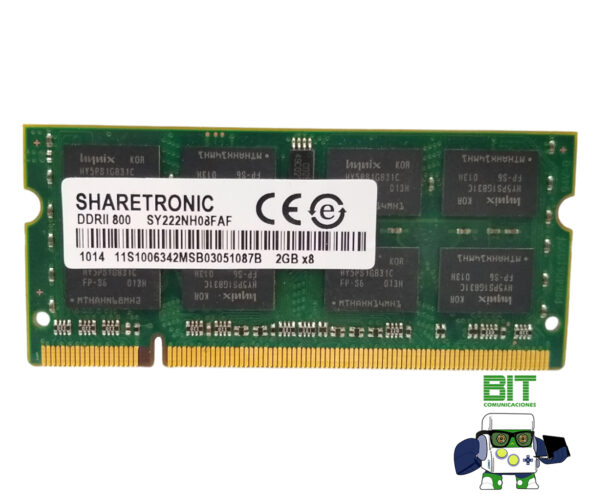 Memoria Ram Sodimm Sharetronic Ddr2 2gb 800mhz - Image 2