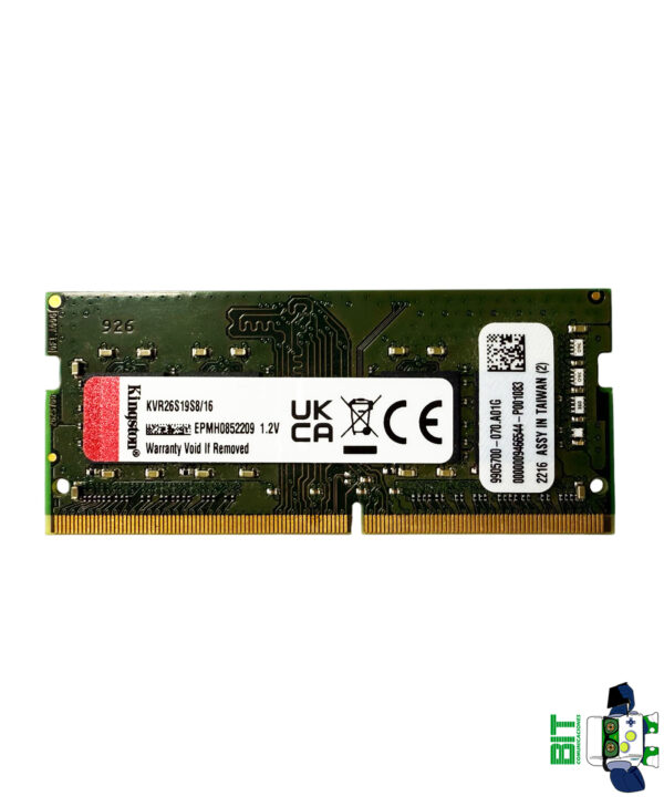 Memoria notebook ram ddr4 16gb kingston kvr26s19s8/16 - Image 2