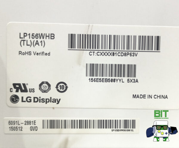 Pantalla Display 15.6 40p Slim Bangho Max G01 Lp156whb Tl A1 - Image 4