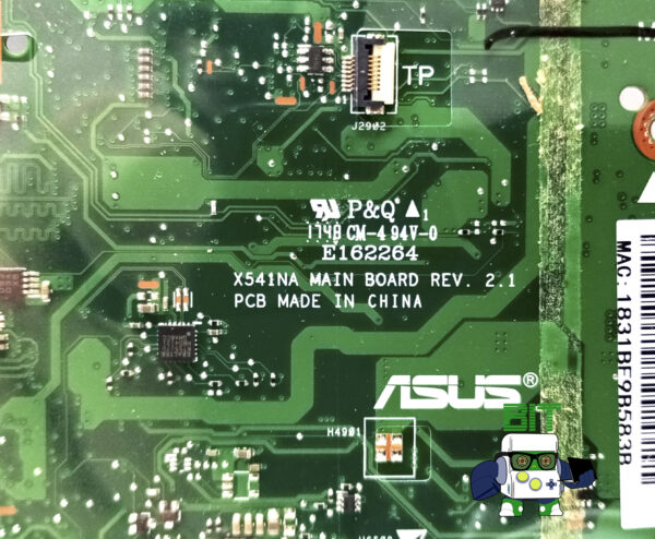 Placa Madre Notebook Asus X541n 4gb Ram Funcionando - Image 4