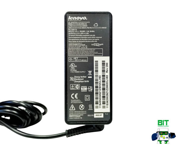Cargador Alternativo Lenovo 20v 3.25a 65w Pin Fino - Image 2
