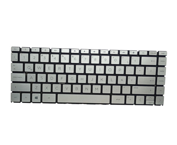 Teclado Notebook Hp 14-ce 14-ck Plateado Nsk-xm2pq Plateado - Image 2