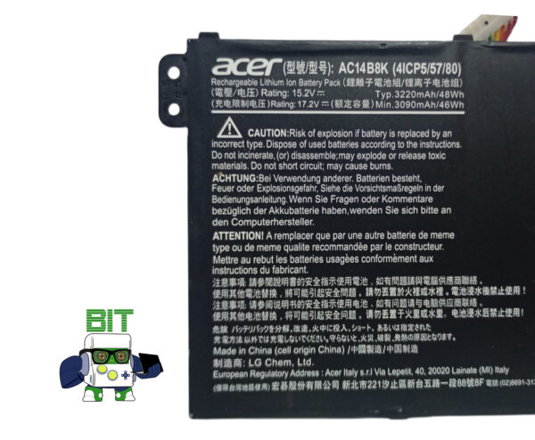 Bateria Notebook Acer Aspire Es1-512 Ac14b8k Original - Image 3