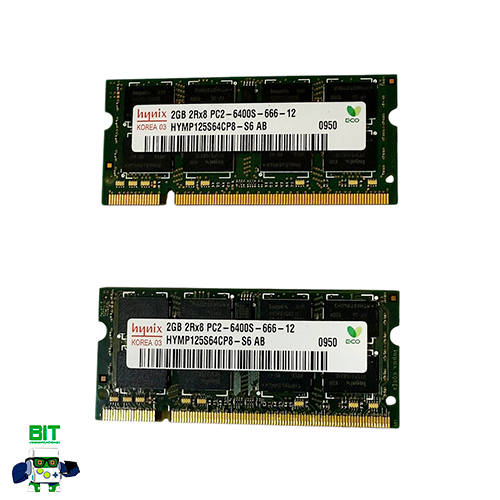 Combo Memorias Ram Sodimm Hynix Ddr2 4gb (2x2) 800mhz