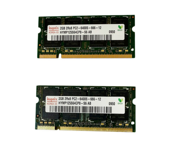 Combo Memorias Ram Sodimm Hynix Ddr2 4gb (2x2) 800mhz - Image 2